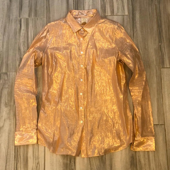 JCREW | The Perfect Shirt in rose gold - Picture 1 of 4